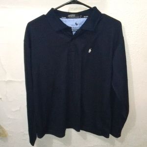 Polo High fashion navy long sleeve polo.